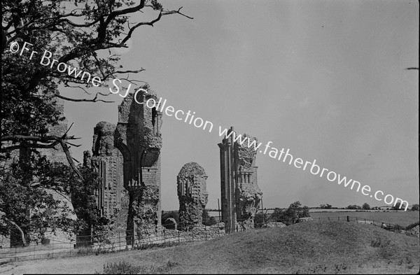 ABBEY RESTORATION WORK FROM S.W. IE FROM POSTION OF ANCIENT CLOISTERS